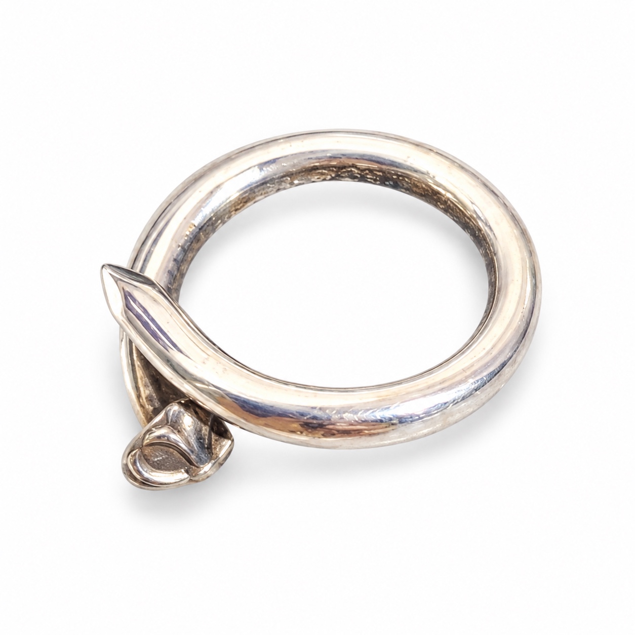 Chrome Hearts Silver Nail Ring — Size 10