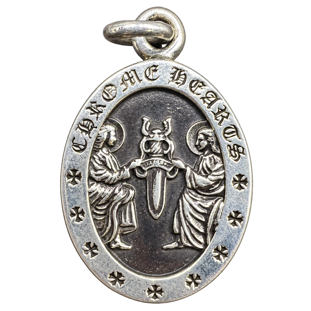 Chrome Hearts Angel Medal Oval Pendant — 2004